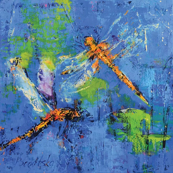 Artists From Ukraine: Orange Dragonflies by Olena Bogatska
