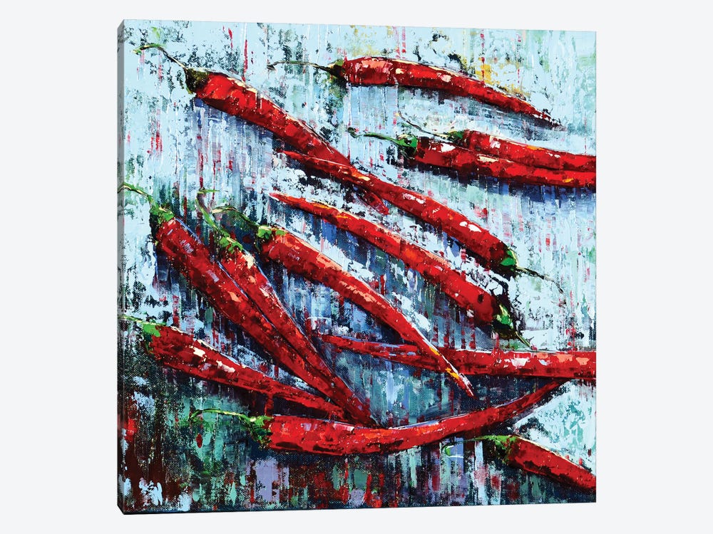 Peppers II by Olena Bogatska 1-piece Canvas Art