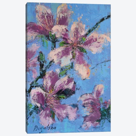 Purple Blossom Canvas Print #OBO56} by Olena Bogatska Canvas Wall Art