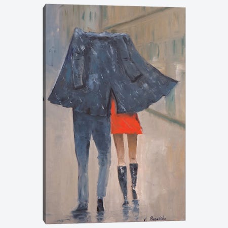Rain Canvas Print #OBO57} by Olena Bogatska Canvas Wall Art