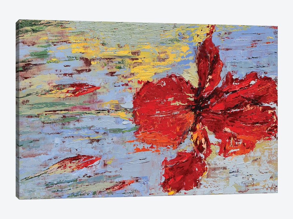 Red Iris II by Olena Bogatska 1-piece Art Print