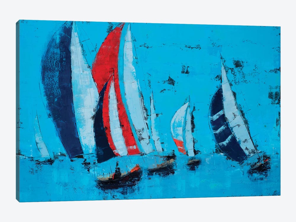 Sail Race by Olena Bogatska 1-piece Canvas Artwork