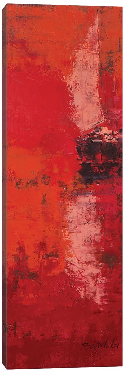Sail II Canvas Art Print - Red Abstract Art