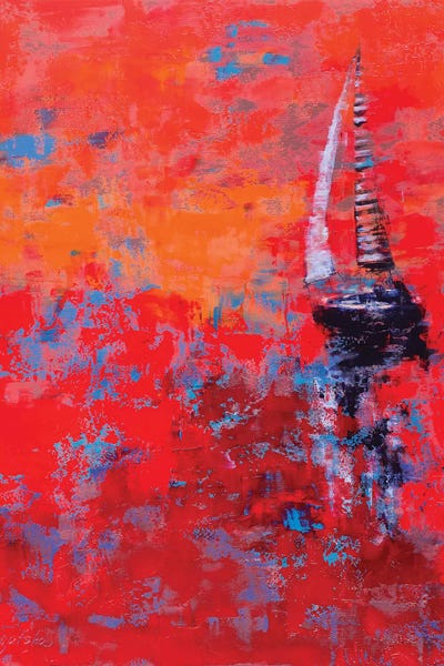 Sail III by Olena Bogatska framed canvas print