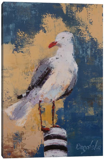 Seagull I Canvas Art Print - Gull & Seagull Art