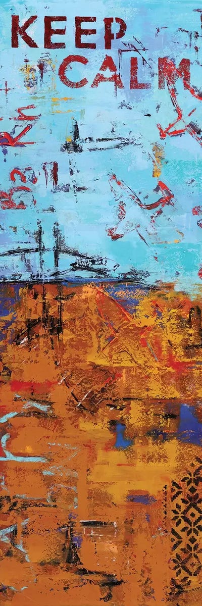 Abstract V by Olena Bogatska framed canvas print