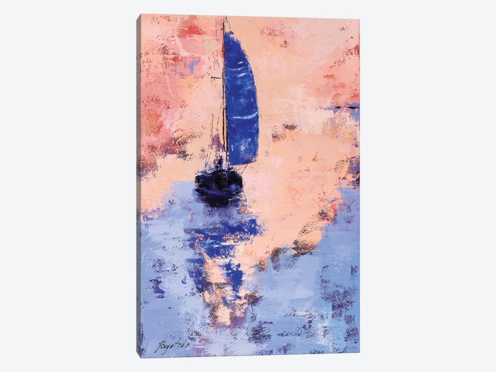 Blue Sail by Olena Bogatska 1-piece Canvas Art Print