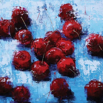 Cherry V by Olena Bogatska framed canvas print