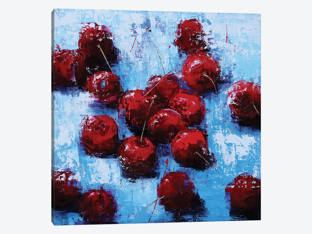 Cherry V by Olena Bogatska 1-piece Canvas Print