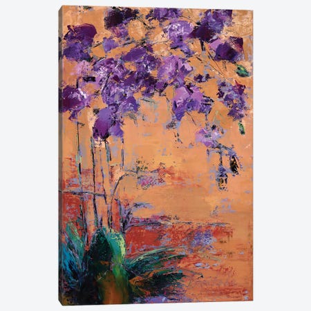Purple Orchid Canvas Print #OBO94} by Olena Bogatska Canvas Wall Art