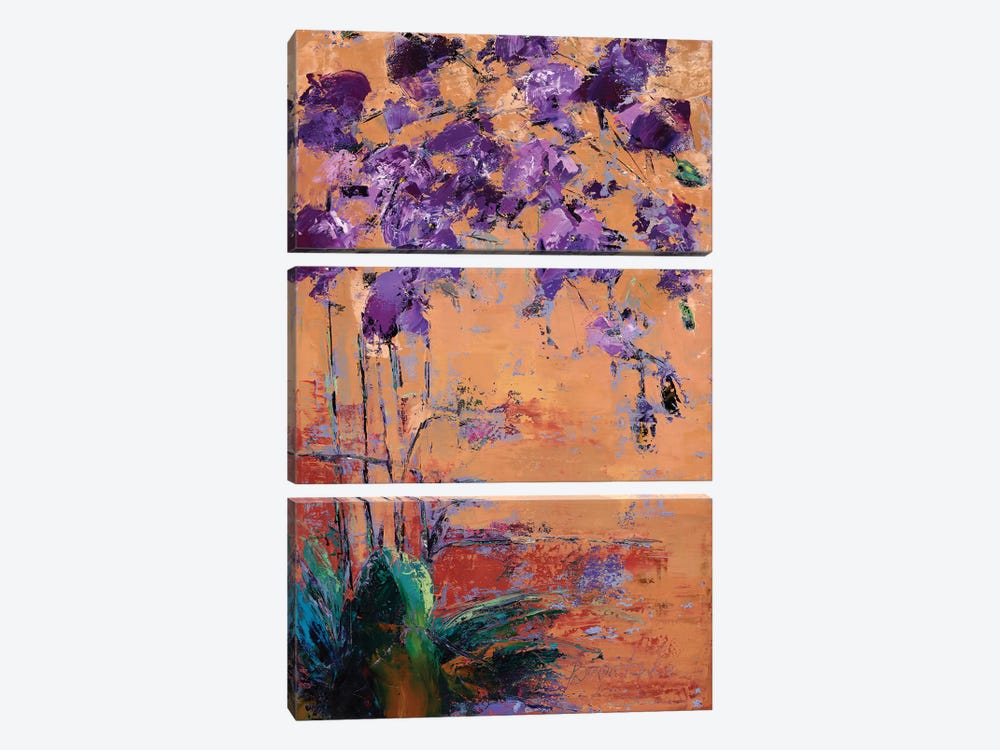 Purple Orchid by Olena Bogatska 3-piece Art Print