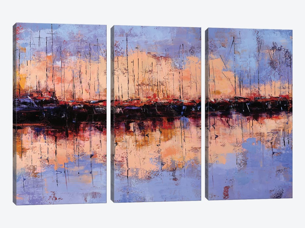Sunset by Olena Bogatska 3-piece Canvas Art