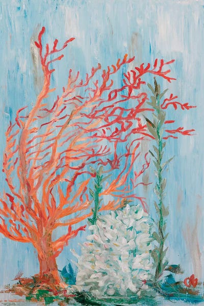 Coral: Painterly Coral I by Olivia Brewington