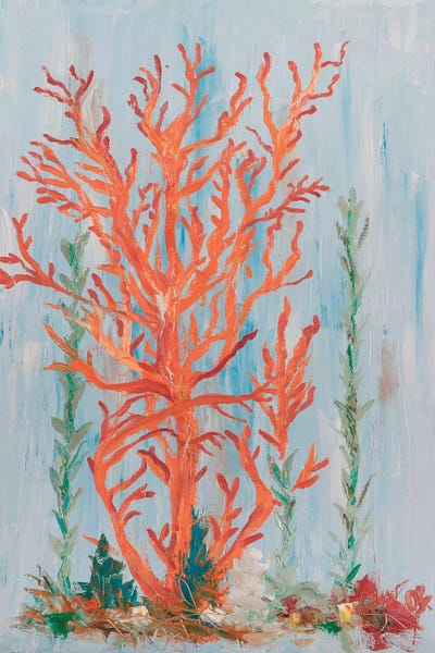 Coral: Painterly Coral II by Olivia Brewington