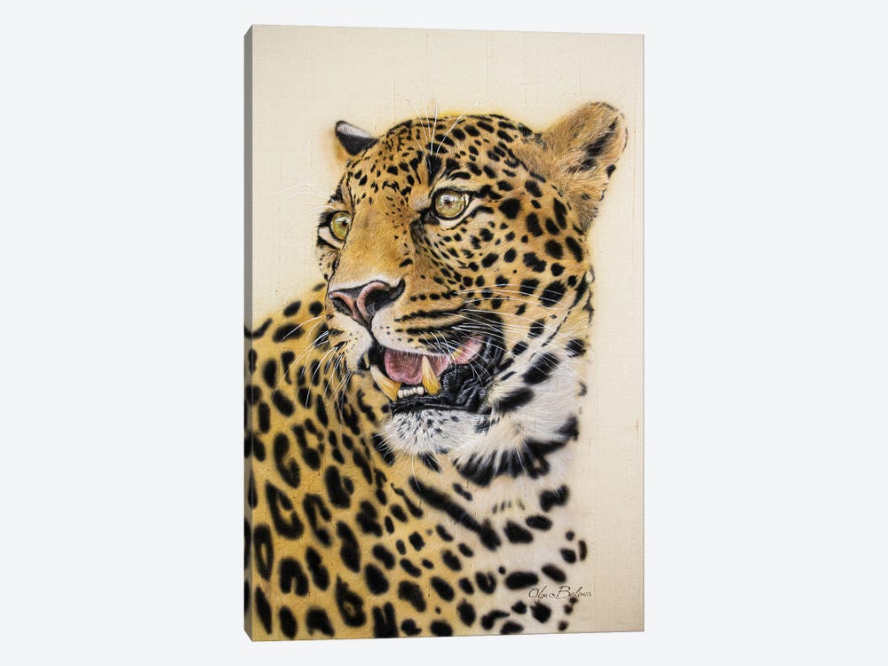 Leopard by Olga Belova 1-piece Canvas Print