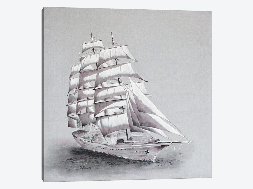 Sailing With Wind by Olga Belova 1-piece Canvas Wall Art
