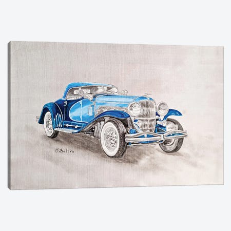Blue Car II Canvas Print #OBV41} by Olga Belova Canvas Print