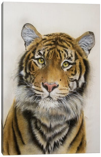 Naresh - Tiger Portrait Canvas Art Print - Emotive Animals