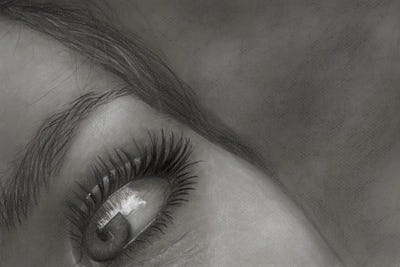 Eyes Kiss First by OliviaArt metal wall art