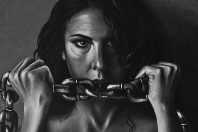 Breaking Chains by OliviaArt metal wall art