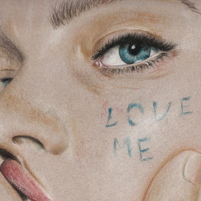 Love Me by OliviaArt metal wall art