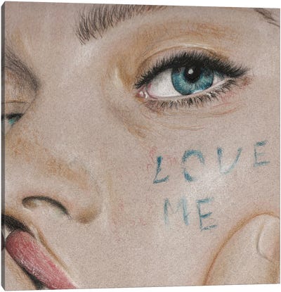 Love Me Canvas Art Print - Eyes