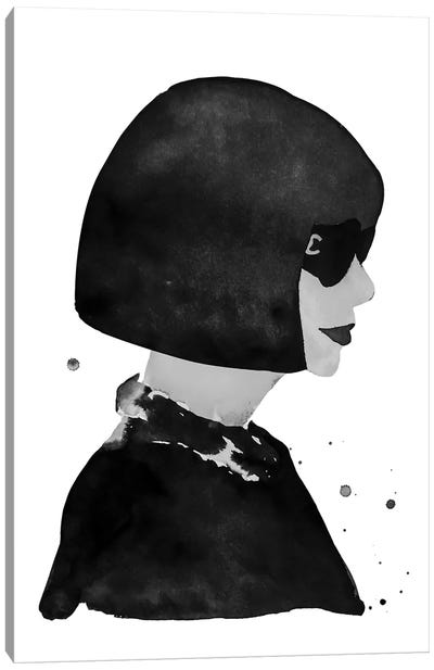 Woman In Couture Canvas Art Print - Literature Art