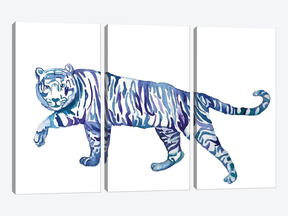 Tiger by Olga Crée 3-piece Canvas Art