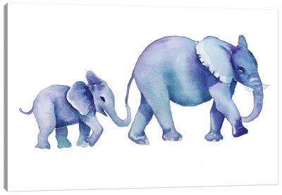 Elephant Canvas Art Print - Olga Crée