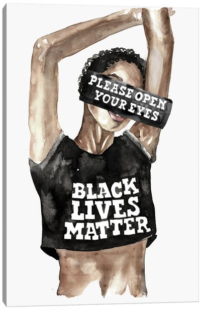 Black Lives Matter Canvas Art Print - Olga Crée