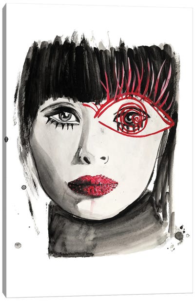 60s Eye Fashion Canvas Art Print - Olga Crée