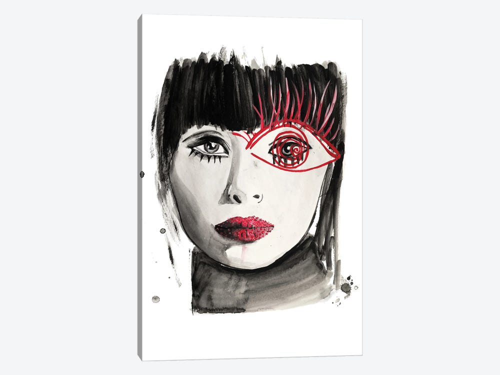 60s Eye Fashion by Olga Crée 1-piece Canvas Art Print