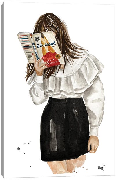 Educated Book Canvas Art Print - Olga Crée