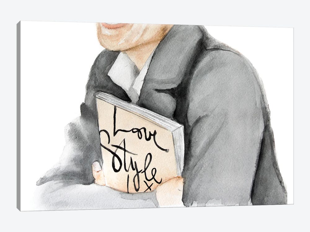 Garance Dore Memoir Book "Love, Style, Life" by Olga Crée 1-piece Canvas Wall Art