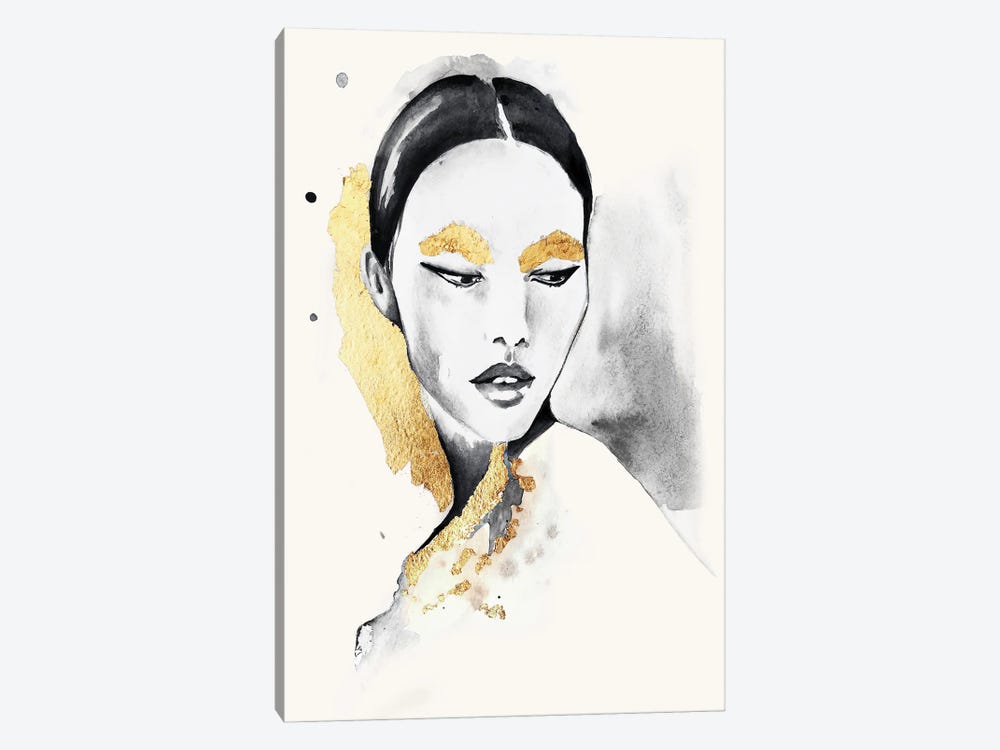 Gold Girl by Olga Crée 1-piece Art Print