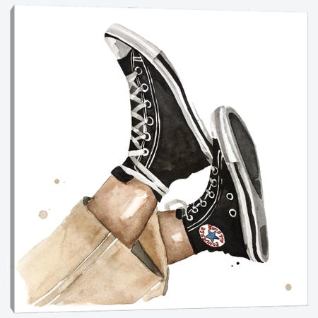 Iconic Converse Sneakers Canvas Print #OCR59} by Olga Crée Art Print