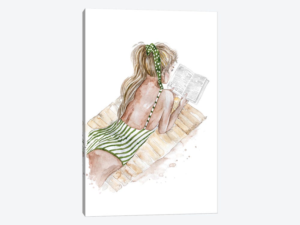 Beach Reading by Olga Crée 1-piece Art Print