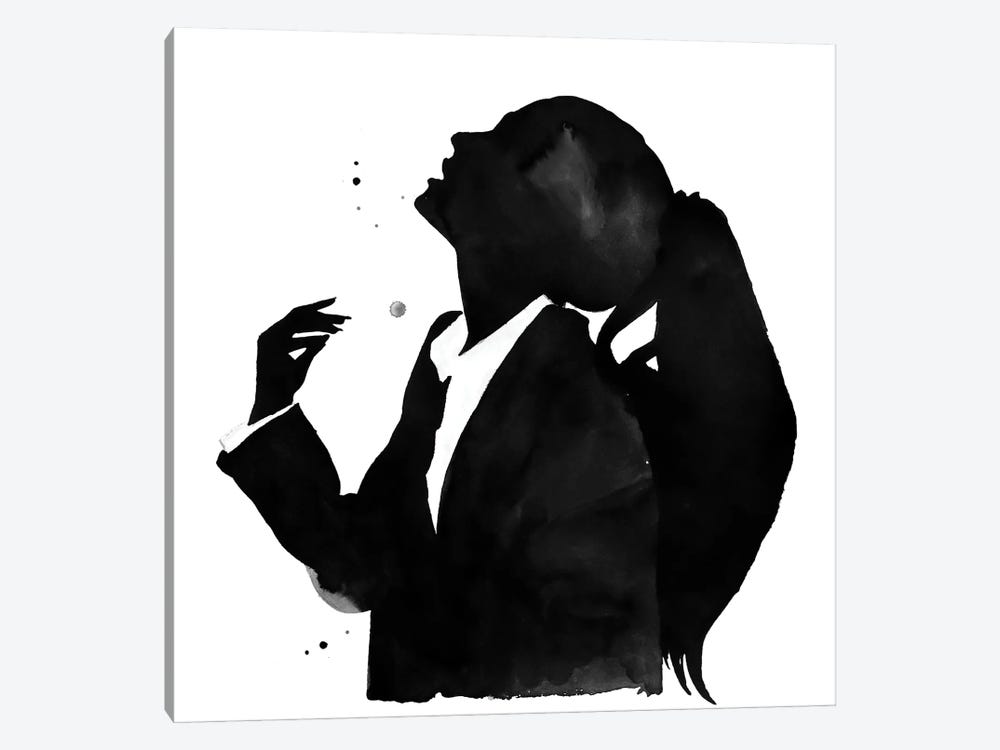 Woman Silhouette by Olga Crée 1-piece Canvas Artwork