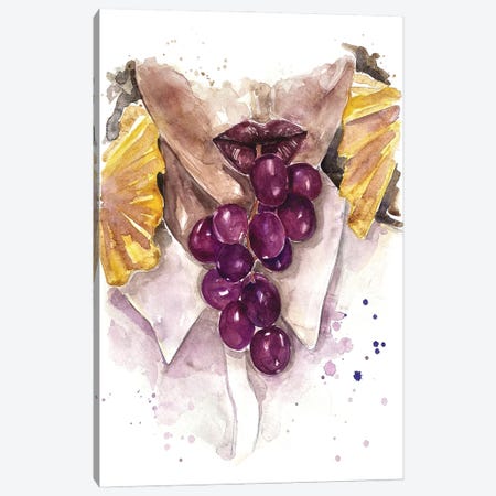 The Sweetest Grapes Canvas Print #OCR94} by Olga Crée Canvas Art