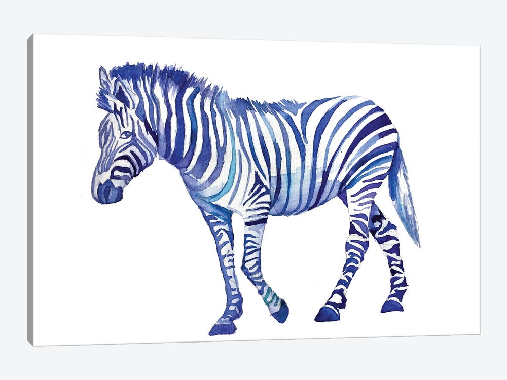 Zebra by Olga Crée 1-piece Canvas Artwork