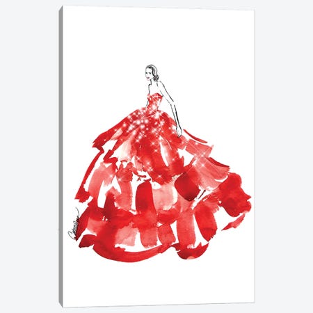 Belle Of The Ball Canvas Print #ODS3} by Cate Odson Canvas Art Print