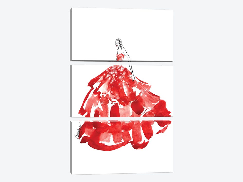Belle Of The Ball by Cate Odson 3-piece Art Print