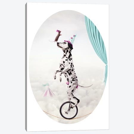 The Balancing Act Canvas Print #ODT14} by Oddball Tails Art Print