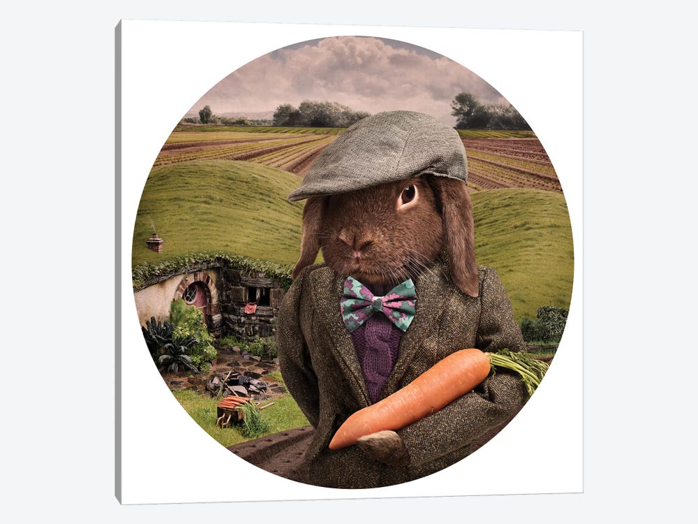 The Carrot Farmer by Oddball Tails 1-piece Canvas Art