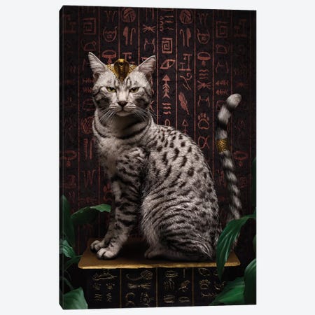 The Egyptian Mau Canvas Print #ODT17} by Oddball Tails Canvas Art Print