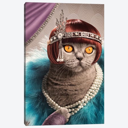 The Great Catsby Canvas Print #ODT20} by Oddball Tails Canvas Art Print