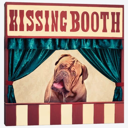 The Kissing Booth Canvas Print #ODT21} by Oddball Tails Canvas Print