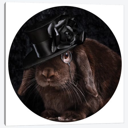 The Rabbit Ring Master Canvas Print #ODT25} by Oddball Tails Canvas Art