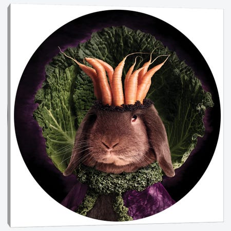 The Royal Of Lettuce Land Canvas Print #ODT28} by Oddball Tails Canvas Art Print