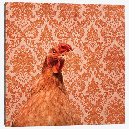 Matilda The Chicken Canvas Print #ODT7} by Oddball Tails Art Print